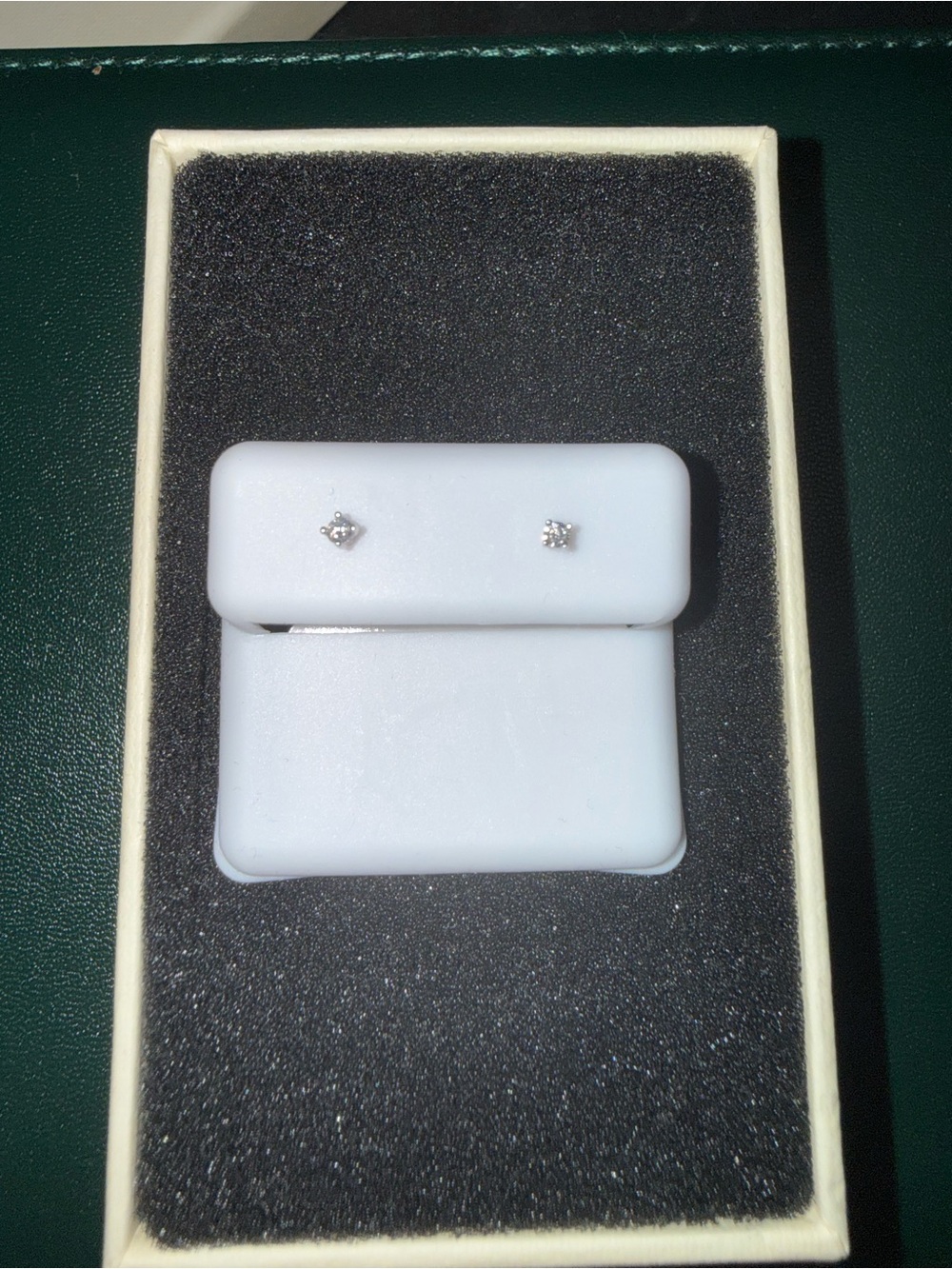 Moissanite Stud Earrings in solid 925 sterling silver